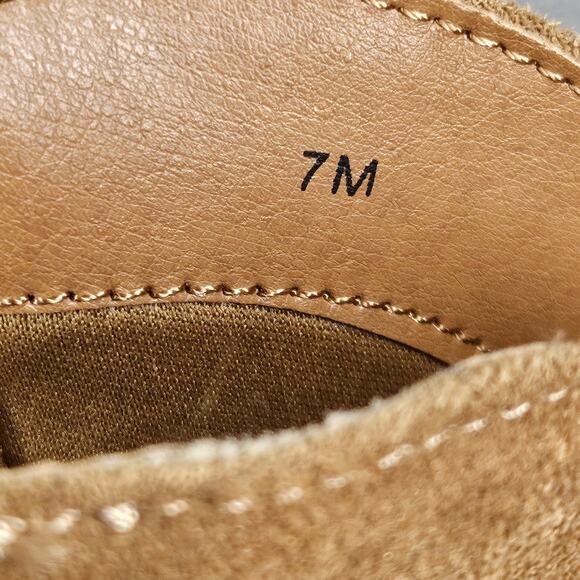 POP WOMEN'S FRAMEWORK COWBOY LIGHT BROWN SUEDE-LOOK BOOTS – SIZE 7M – 3" HEEL - Picture 9 of 11